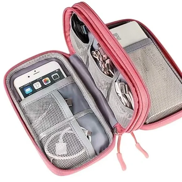 🌺 Travel school make-up electronic bag. Navy - Picture 6 of 8